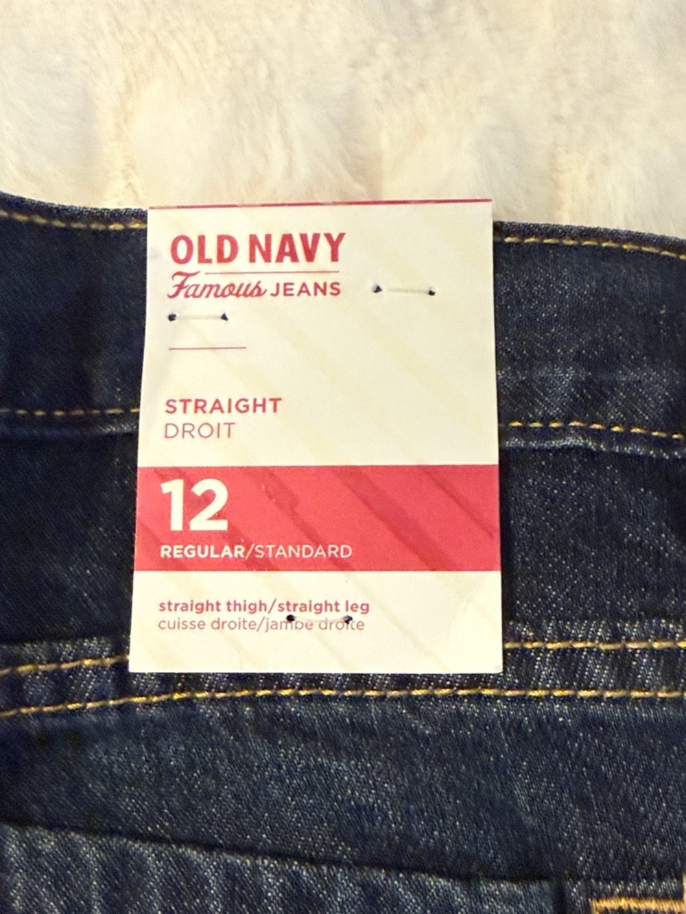 Old Navy Indigo Straight-Leg Jeans B4 - Picture 5 of 5